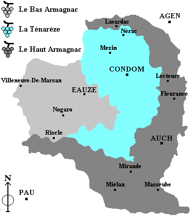 Armagnac map