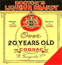 Doctor's Brandy label