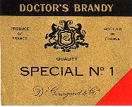 Doctor's brandy label
