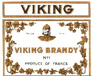 Viking Brandy label